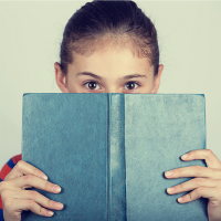 Girl with book
