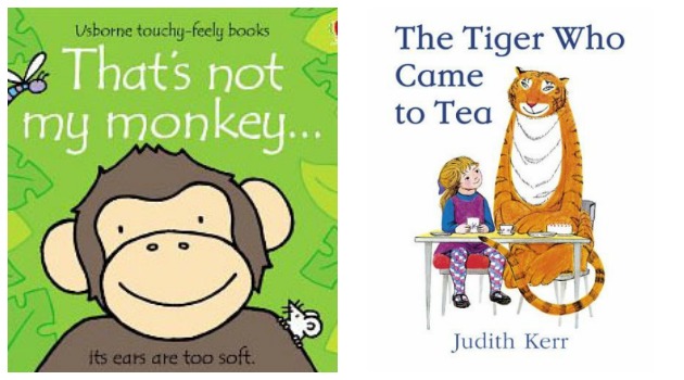 Baby and toddler books collage