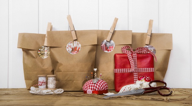 Christmas brown bags