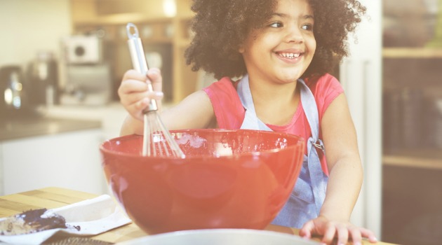 Girl baking