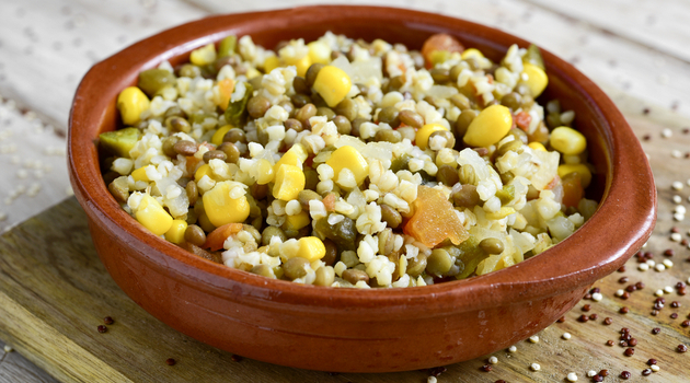 lentil corn salad