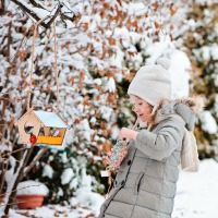 child in garden