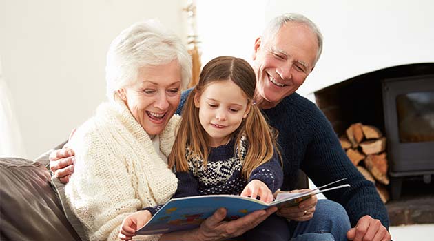 reading with grandchildren