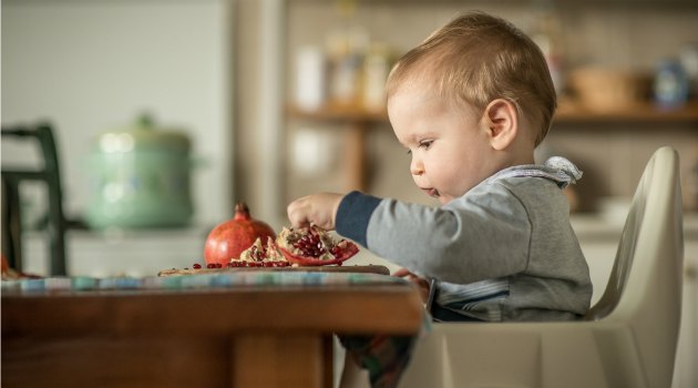 Baby in high chair