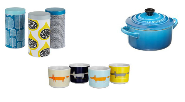 pots egg cups and lecrueset pot