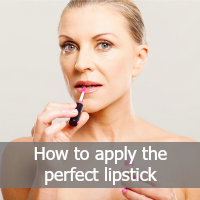 apply the perfect lipstick - text