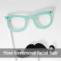 glasses and moustache - text