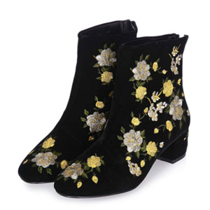 embroidered boots