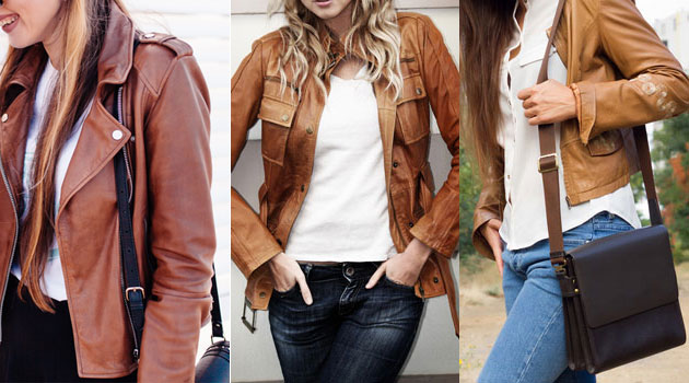 tanned leather jackets