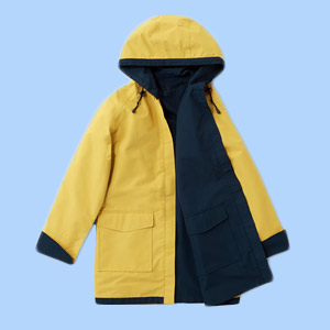 yellow raincoat