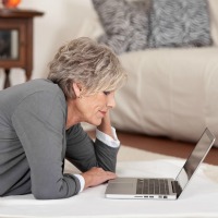 woman with laptop