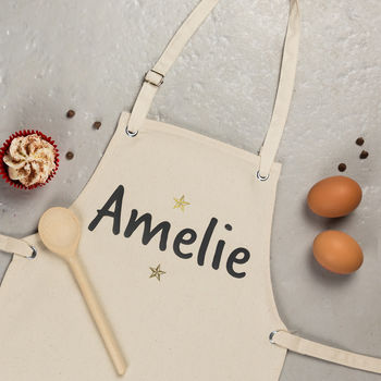 Kids personalised apron 