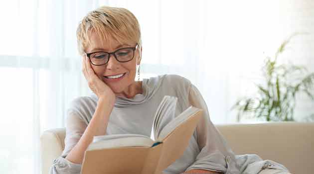 woman reading