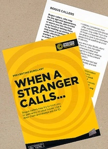 Distraction burglary leaflet