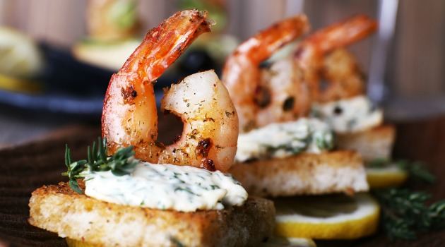 Christmas canapes