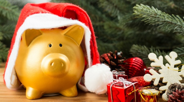 Christmas piggy bank