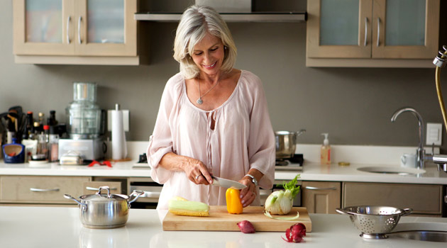 woman preparing food
