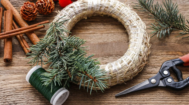 wreath making