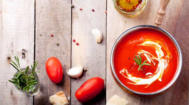 soup in a pan