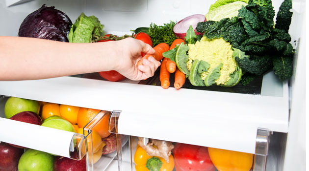 vegetables fridge