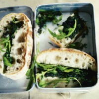 Truffled mushroom sandwich