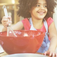 Girl baking