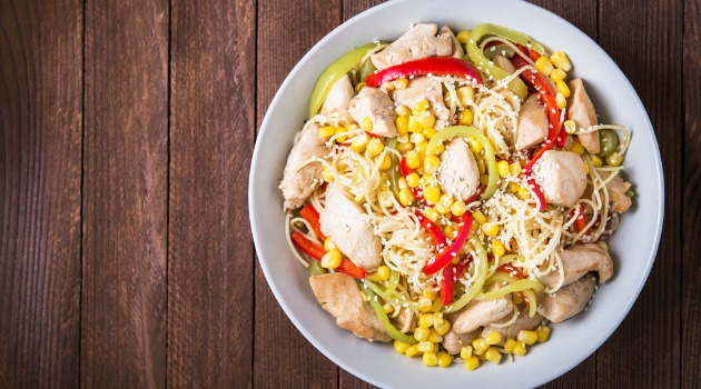 chicken sweetcorn pasta