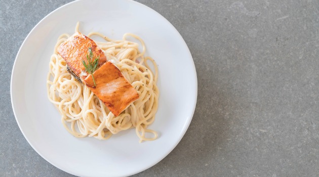chilli honey salmon pasta