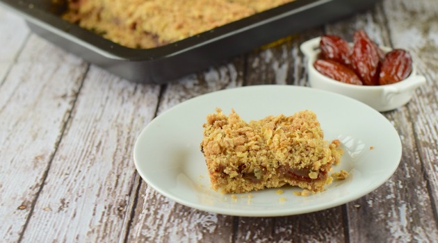 Date and banana slice