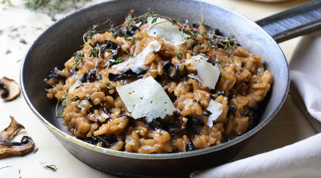 Mushroom risotto