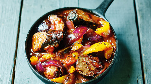 balsamic sausage casserole