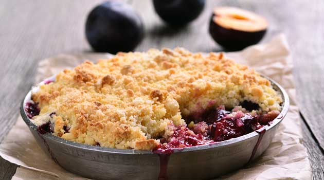 plum crumble recipe