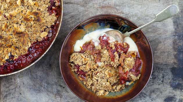 rhubarb crumble recipe