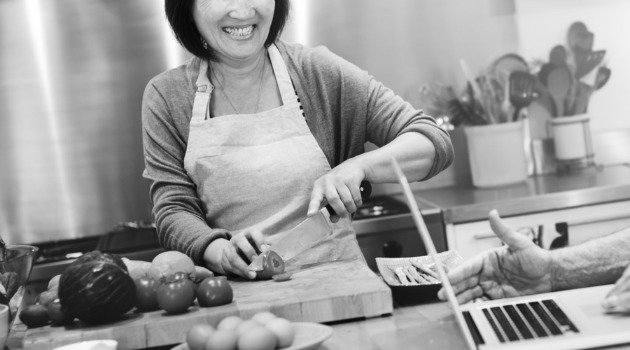 woman cooking