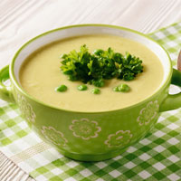 Leek and potato soup 