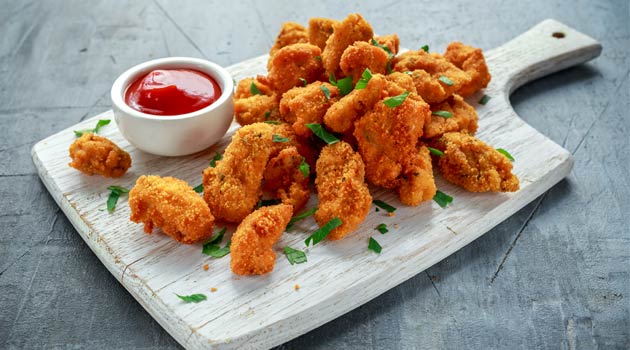 crispy chicken chunks