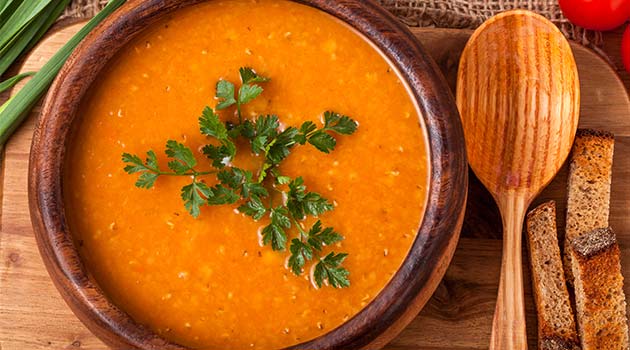 tomato and lentil soup