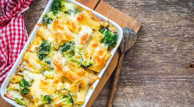 Vegetable pasta bake