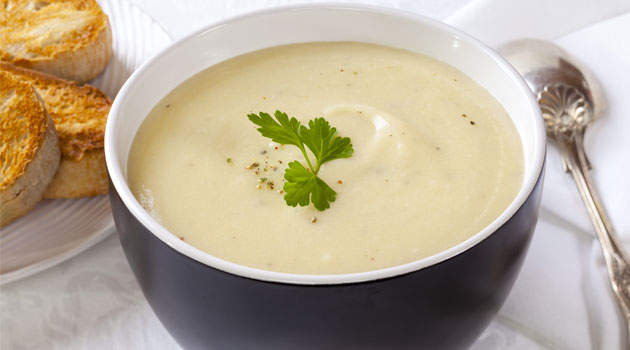 Creamy leek and potato soup recipe