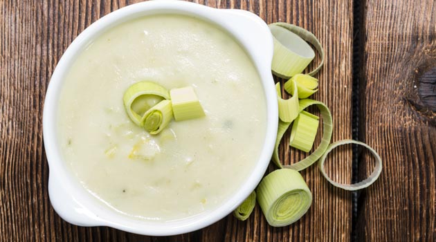 Healthy leek and potato soup recipe