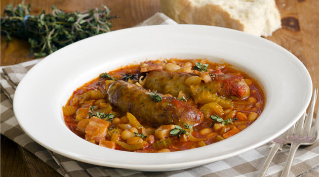 Sausage and bean recipe