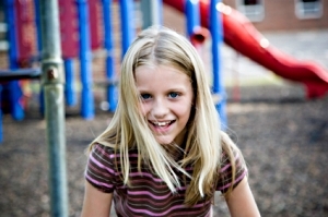 girl in playground