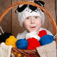 Knitting boy