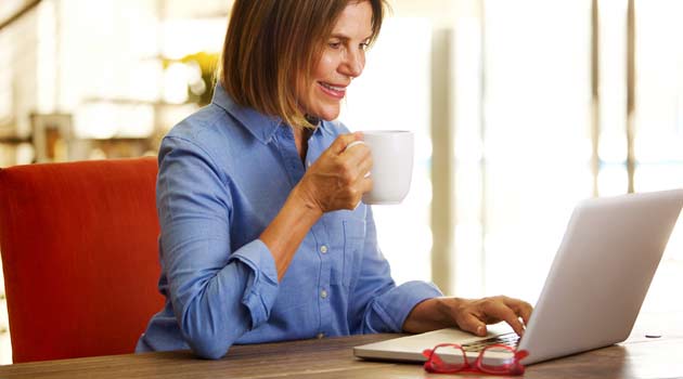 woman on laptop