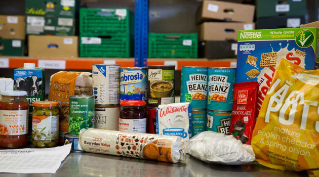 contents of a food parcel
