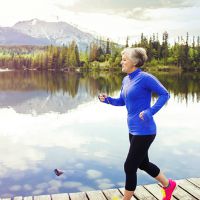 woman jogging