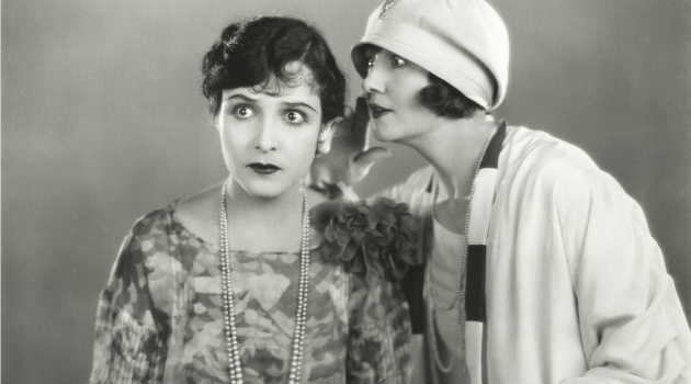 two women gossiping