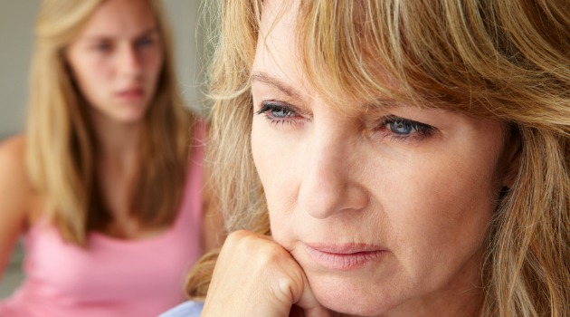 mother and teenage daughter