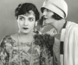 two women gossiping