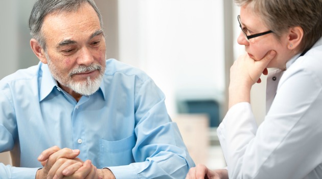 talking to a doctor